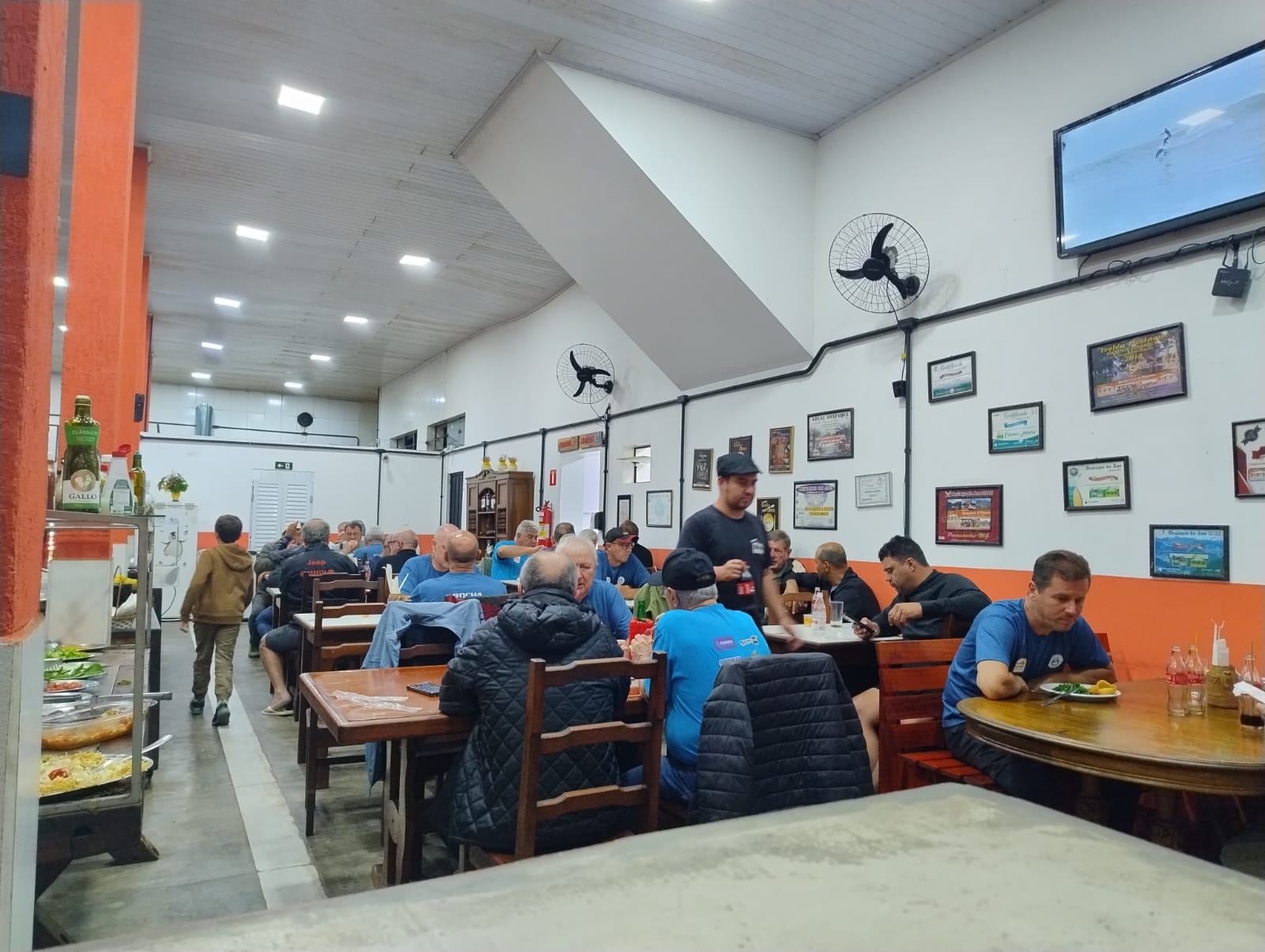 Salão principal com ambiente requintado